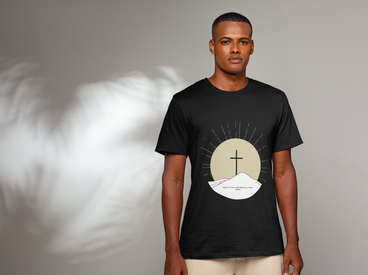 Christian Graphic T-Shirt | Trust In The Lord With All Your Heart