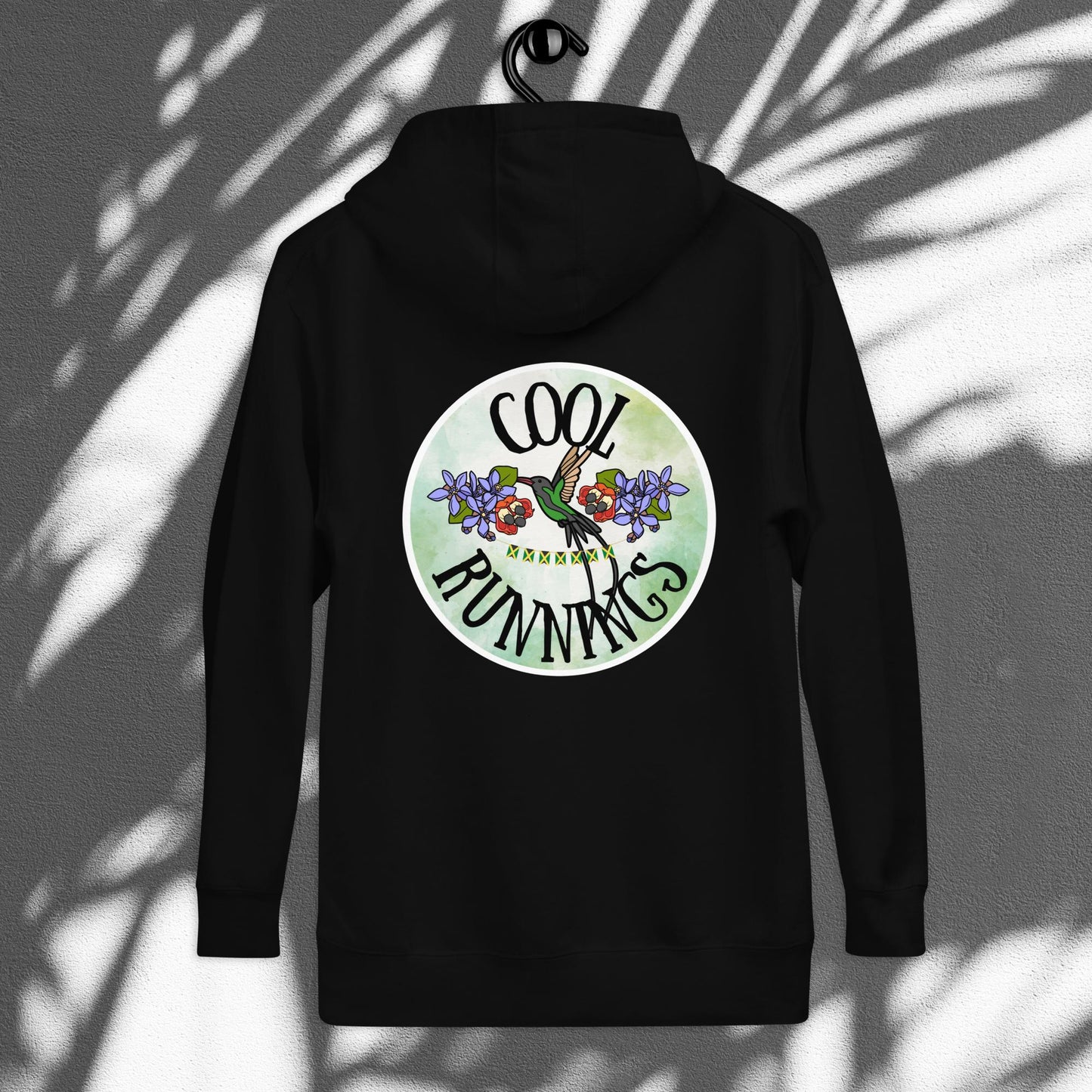 JCR® Unisex Embroidered Front, Graphic Print Hoodie | Cool Runnings