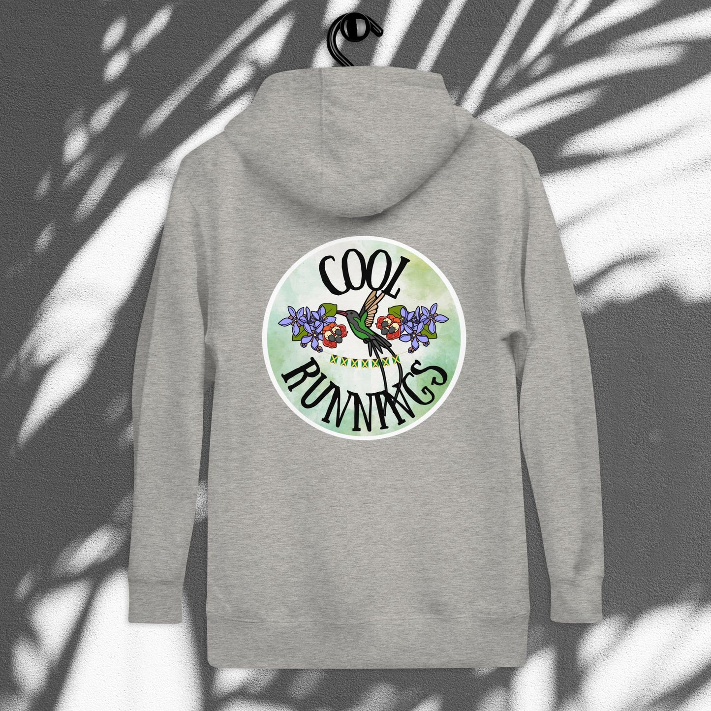JCR® Unisex Embroidered Front, Graphic Print Hoodie | Cool Runnings