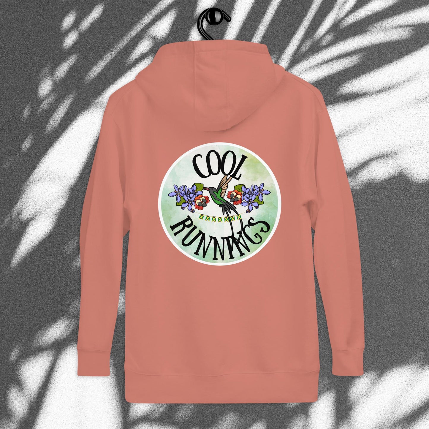 JCR® Unisex Embroidered Front, Graphic Print Hoodie | Cool Runnings