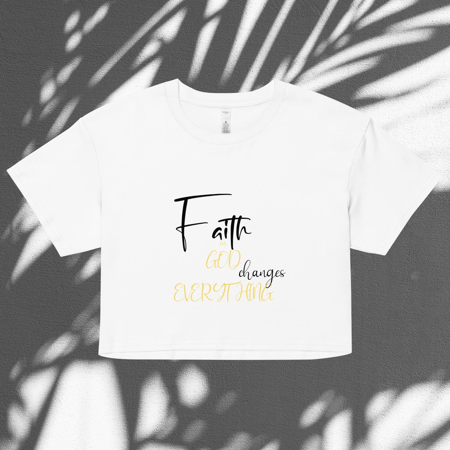 Graphic Crop Top - Faith in GOD changes everything