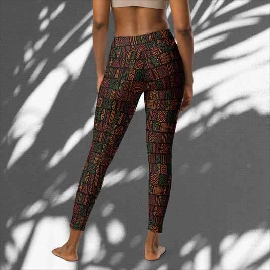Tribal Print Yoga Leggings