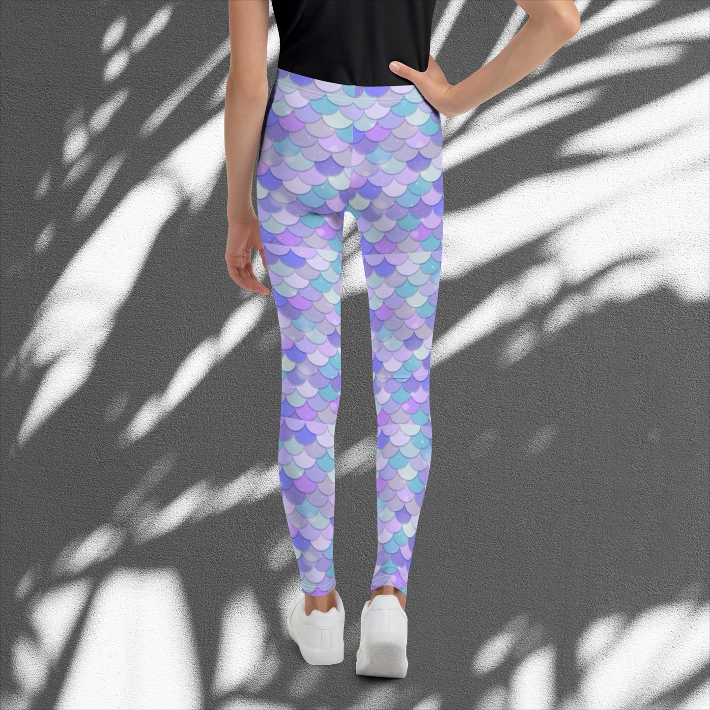 Mermaid Scale Pattern Youth Leggings