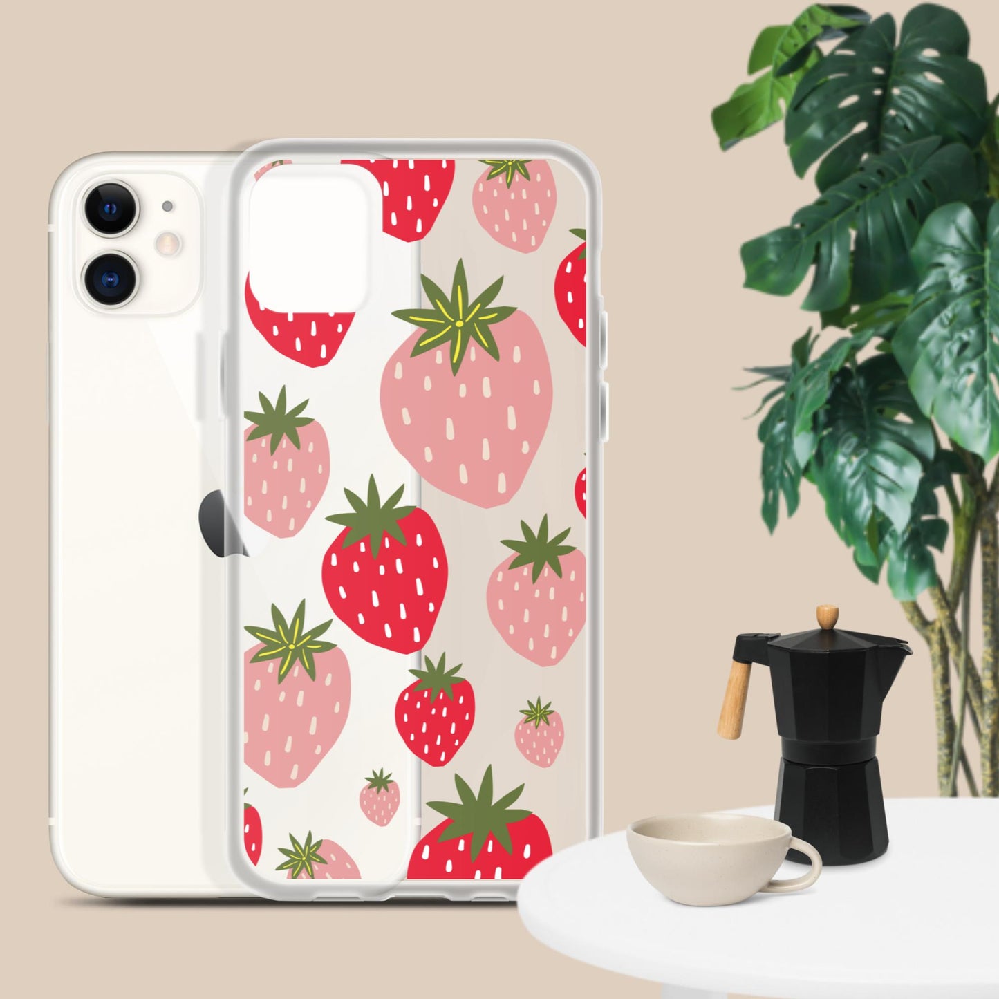 Women's Strawberry Clear Case for iPhone®