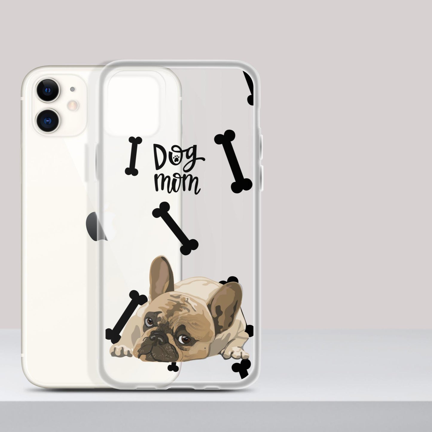 Dog Mom, Perfect Mom Gift, Clear Case for iPhone®