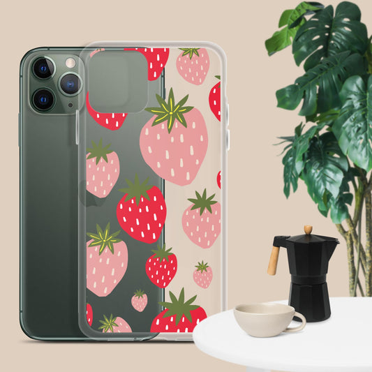 Women's Strawberry Clear Case for iPhone®