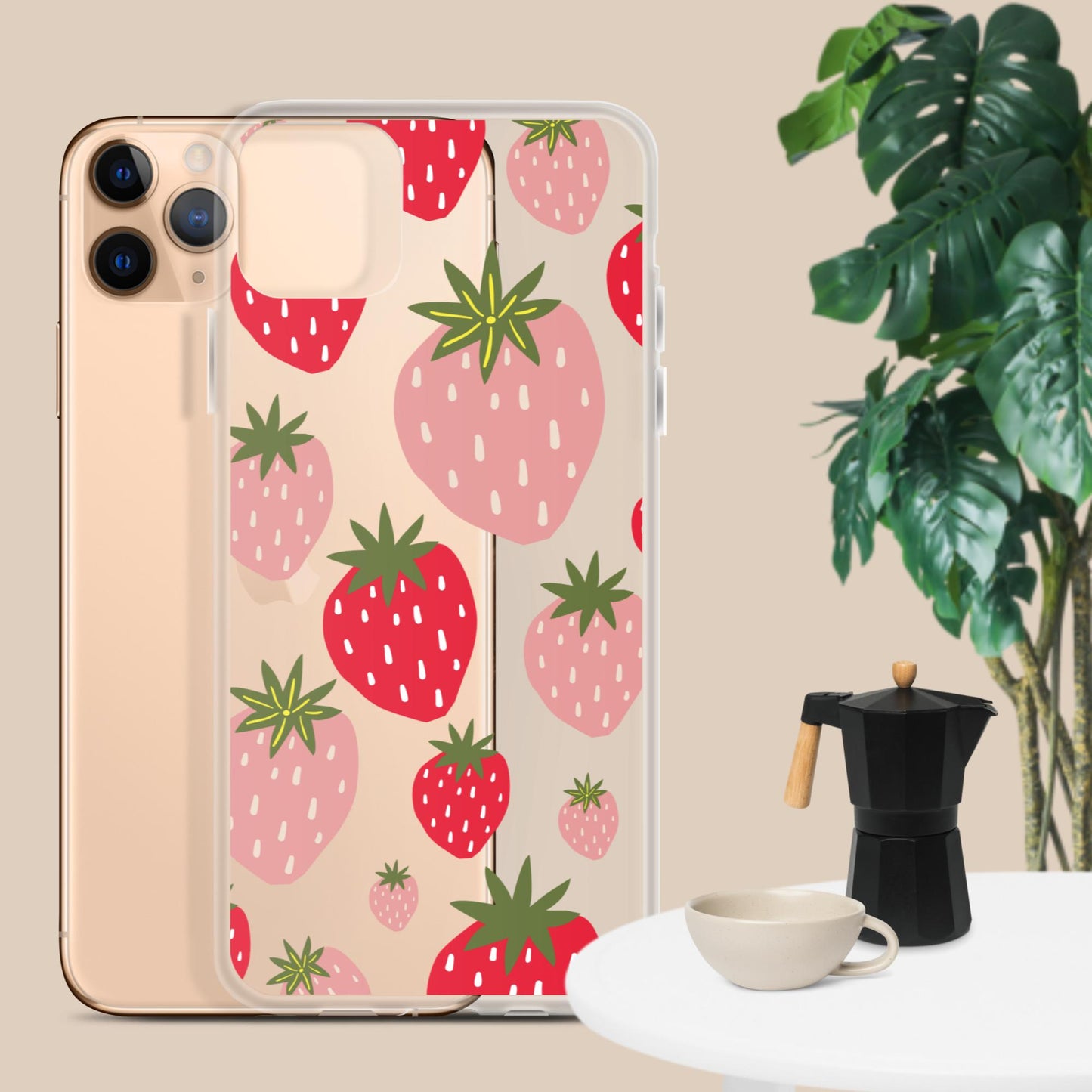 Women's Strawberry Clear Case for iPhone®