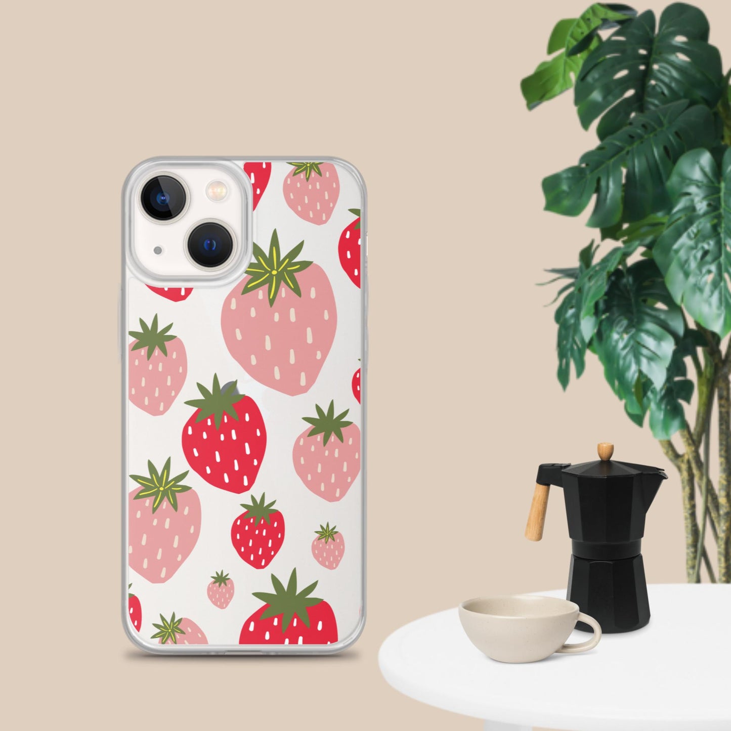 Women's Strawberry Clear Case for iPhone®