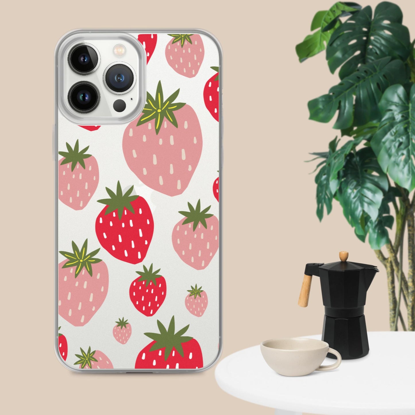 Women's Strawberry Clear Case for iPhone®