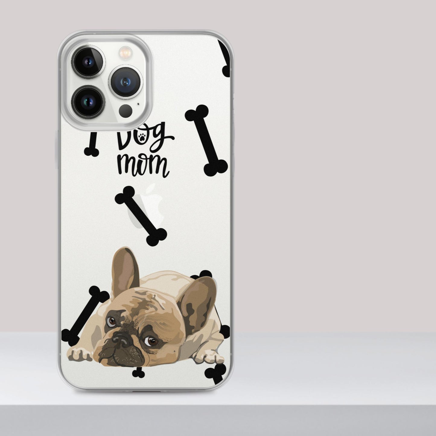 Dog Mom, Perfect Mom Gift, Clear Case for iPhone®