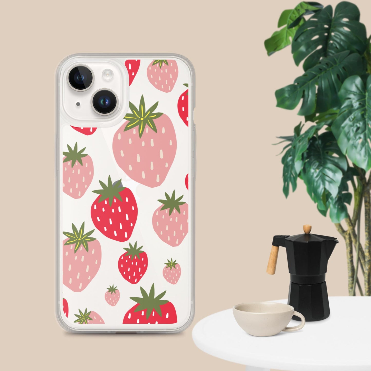 Women's Strawberry Clear Case for iPhone®