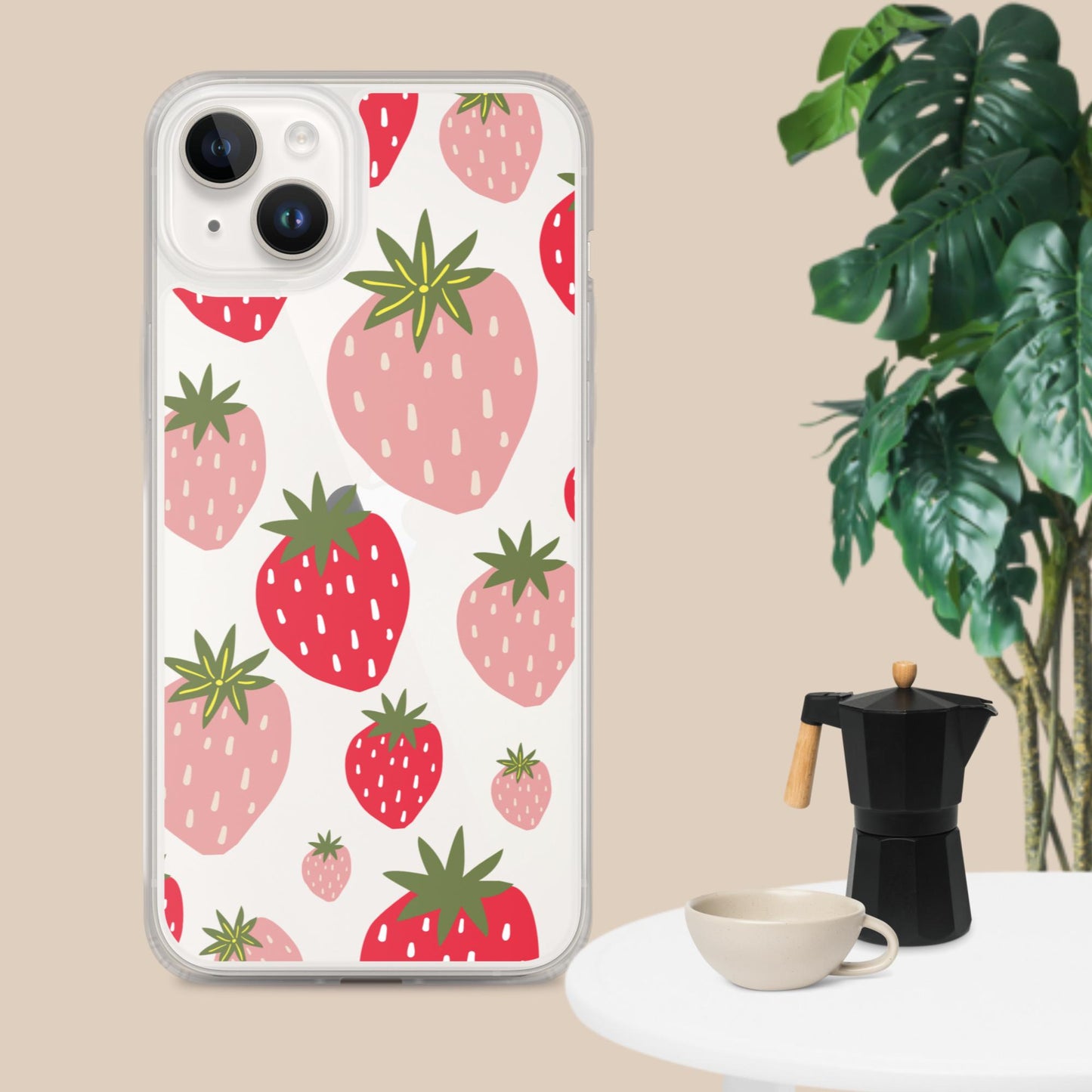 Women's Strawberry Clear Case for iPhone®