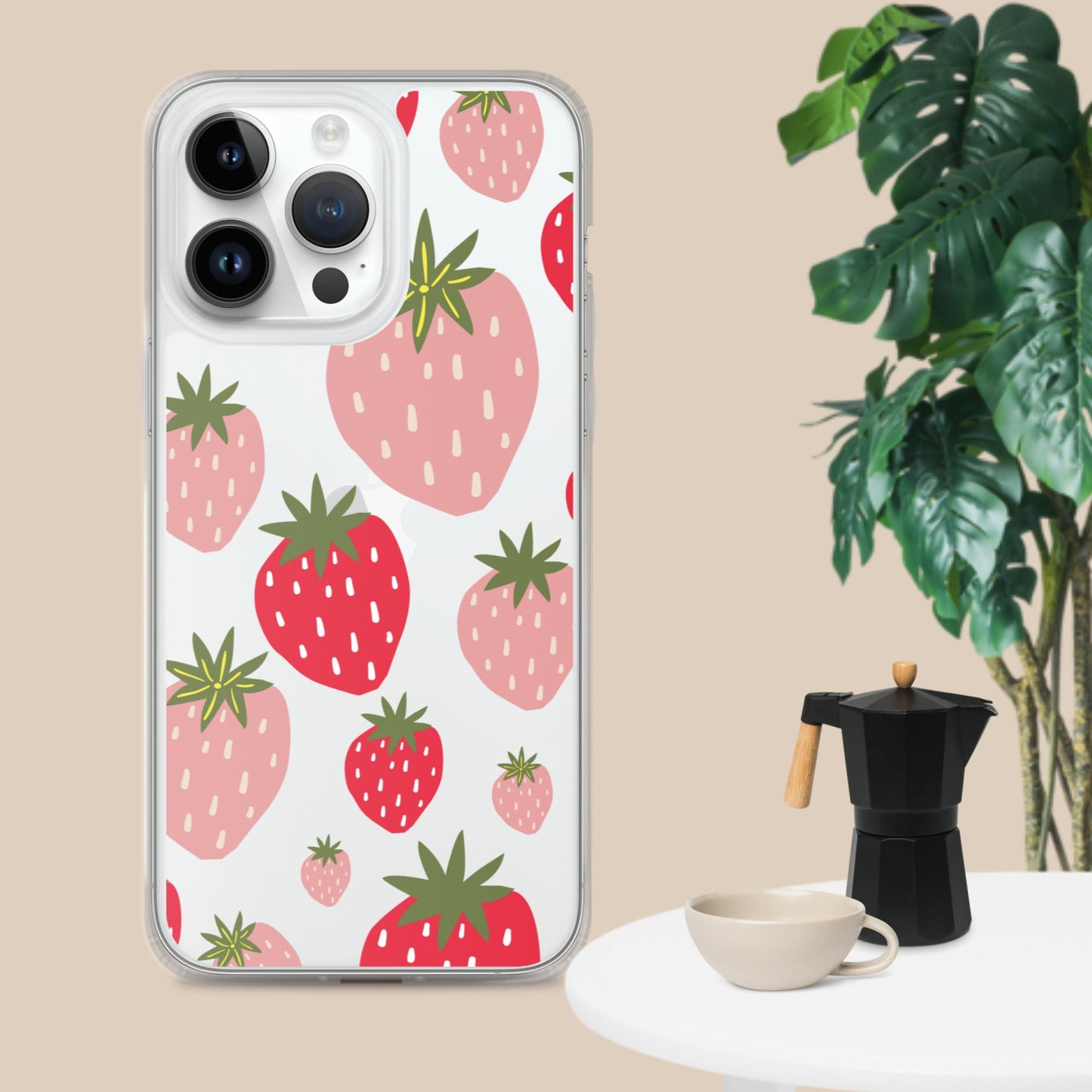 Women's Strawberry Clear Case for iPhone®