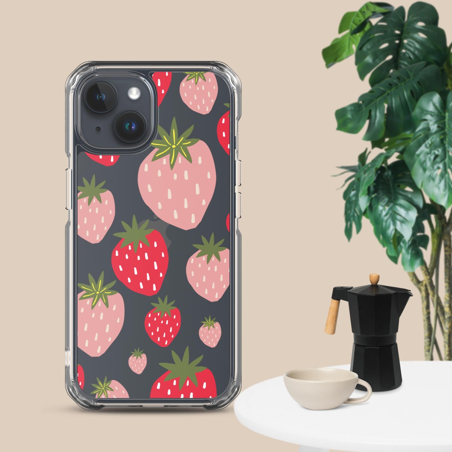 Women's Strawberry Clear Case for iPhone®