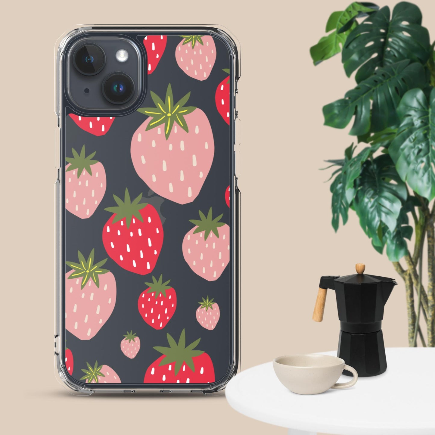 Women's Strawberry Clear Case for iPhone®