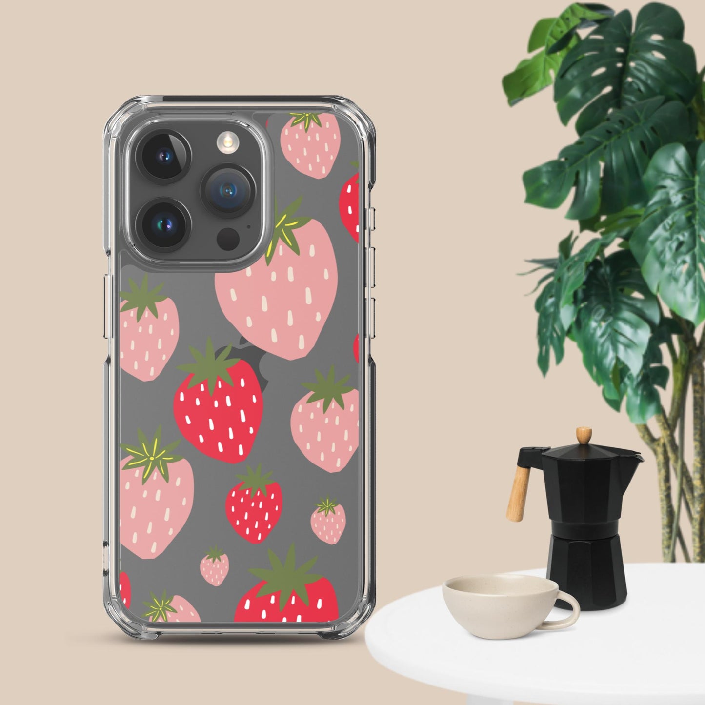 Women's Strawberry Clear Case for iPhone®