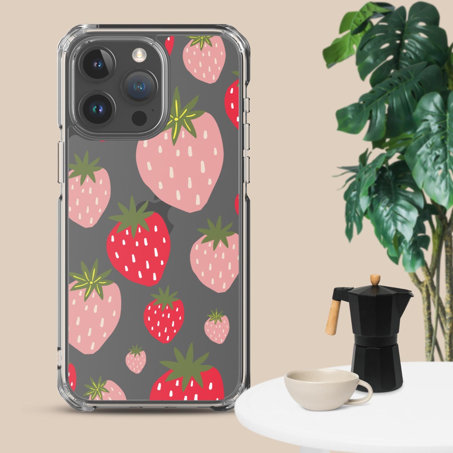 Women's Strawberry Clear Case for iPhone®