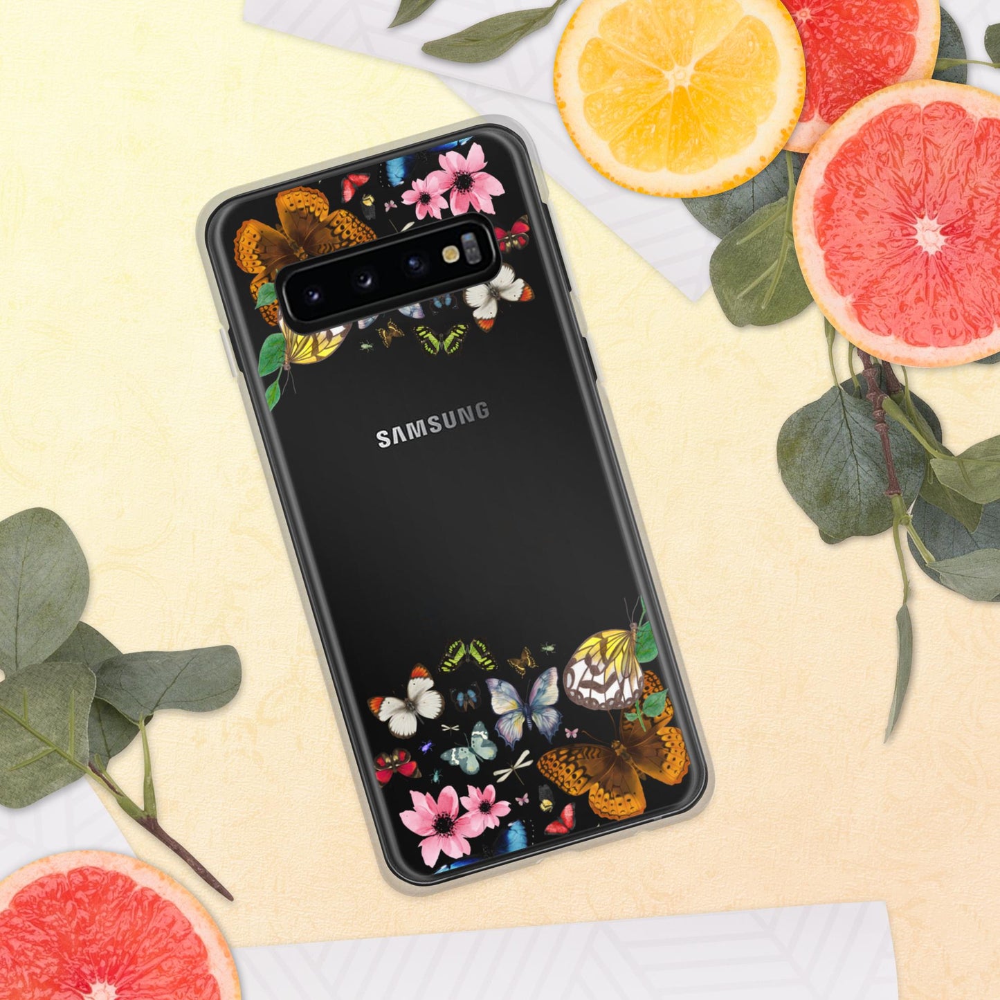 Women's Butterfly Clear Case for Samsung®