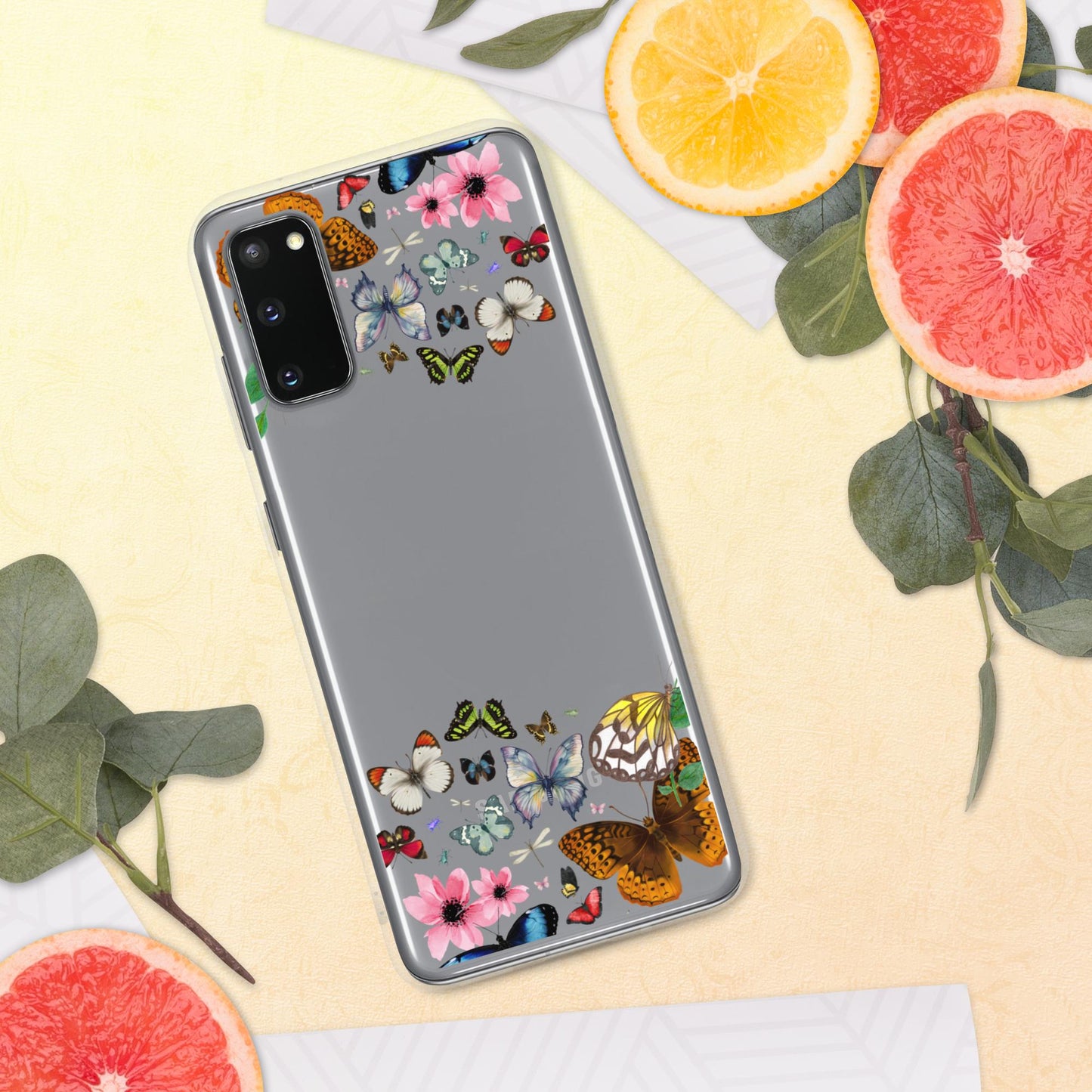 Women's Butterfly Clear Case for Samsung®