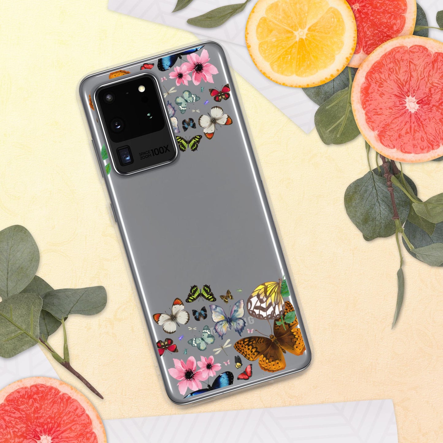 Women's Butterfly Clear Case for Samsung®