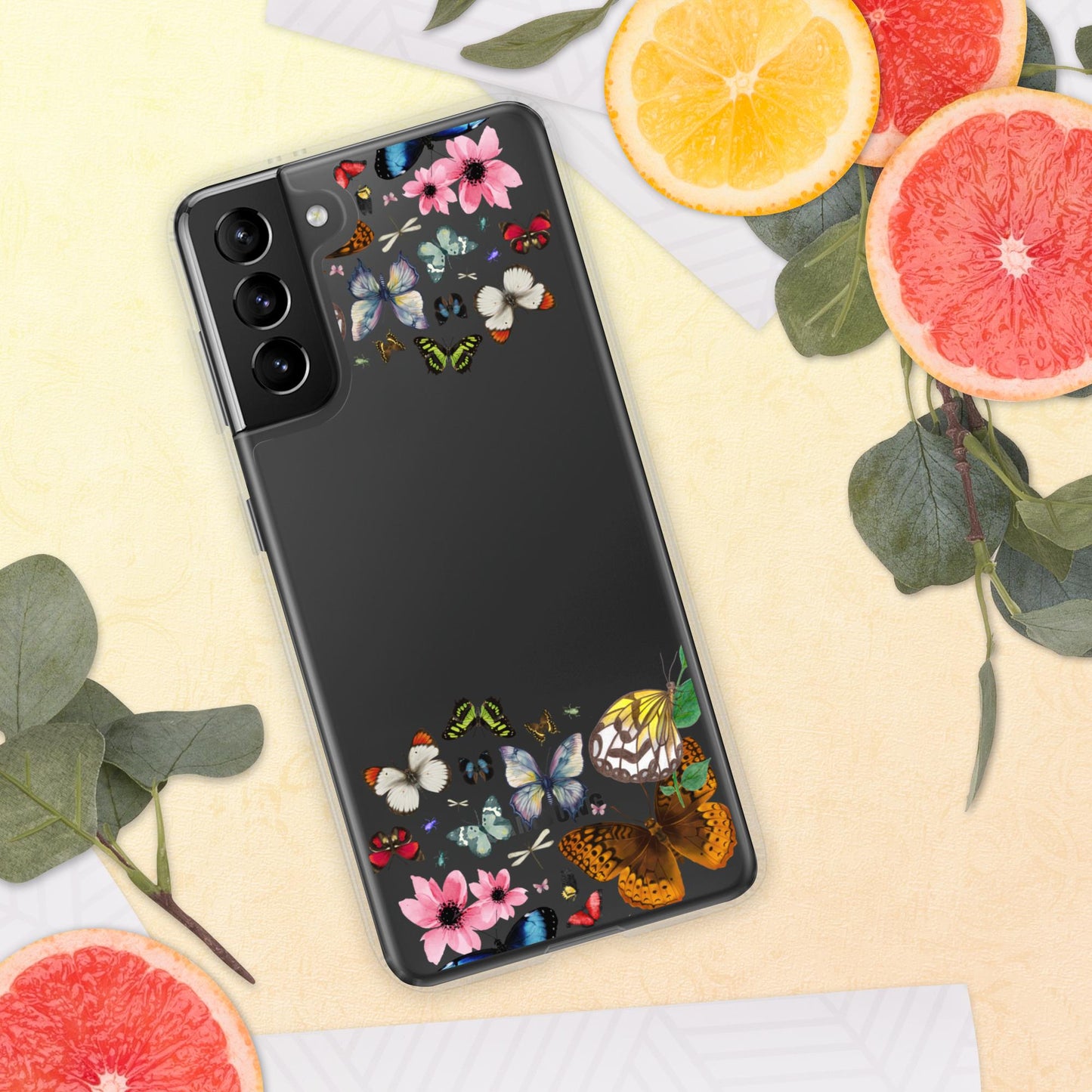 Women's Butterfly Clear Case for Samsung®