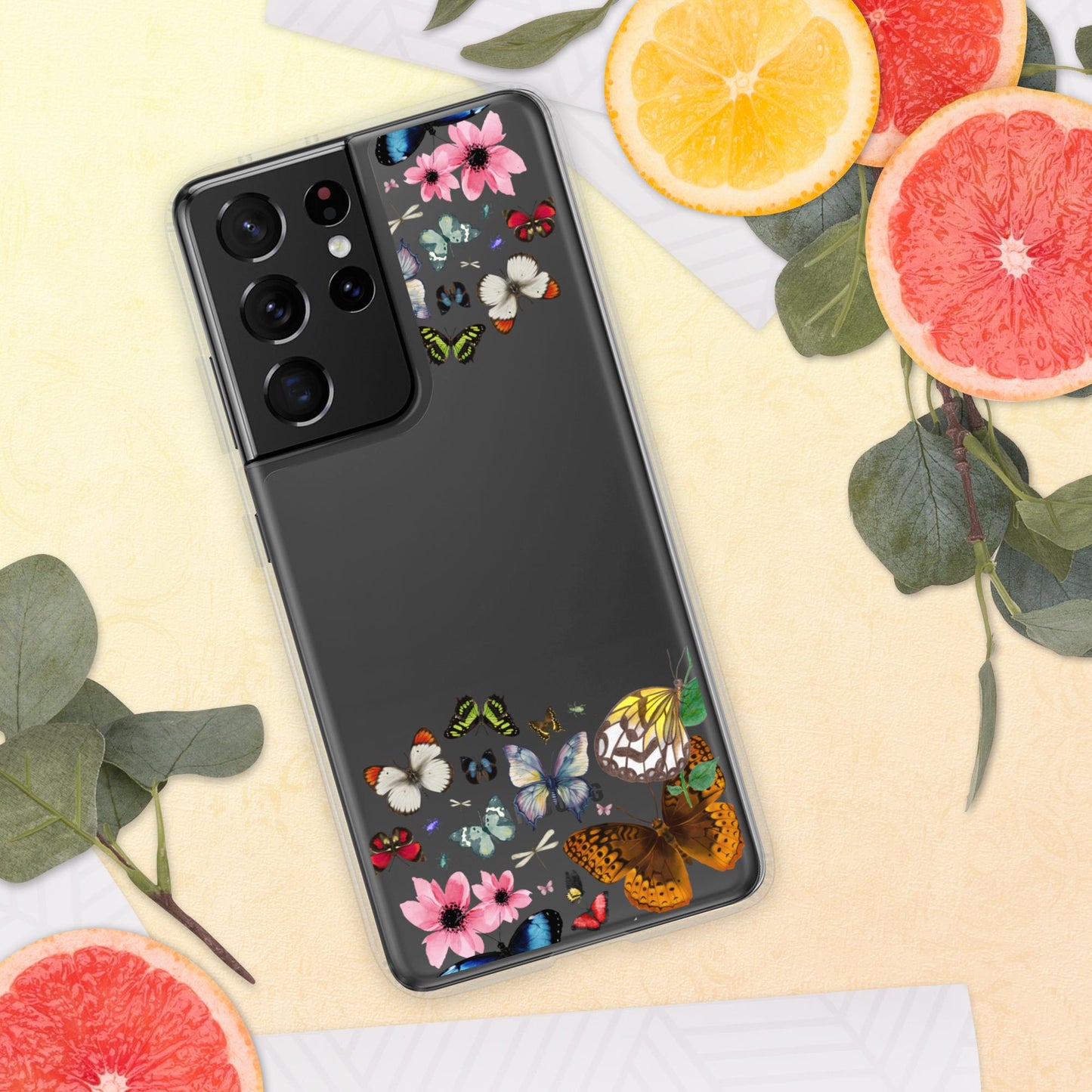 Women's Butterfly Clear Case for Samsung®