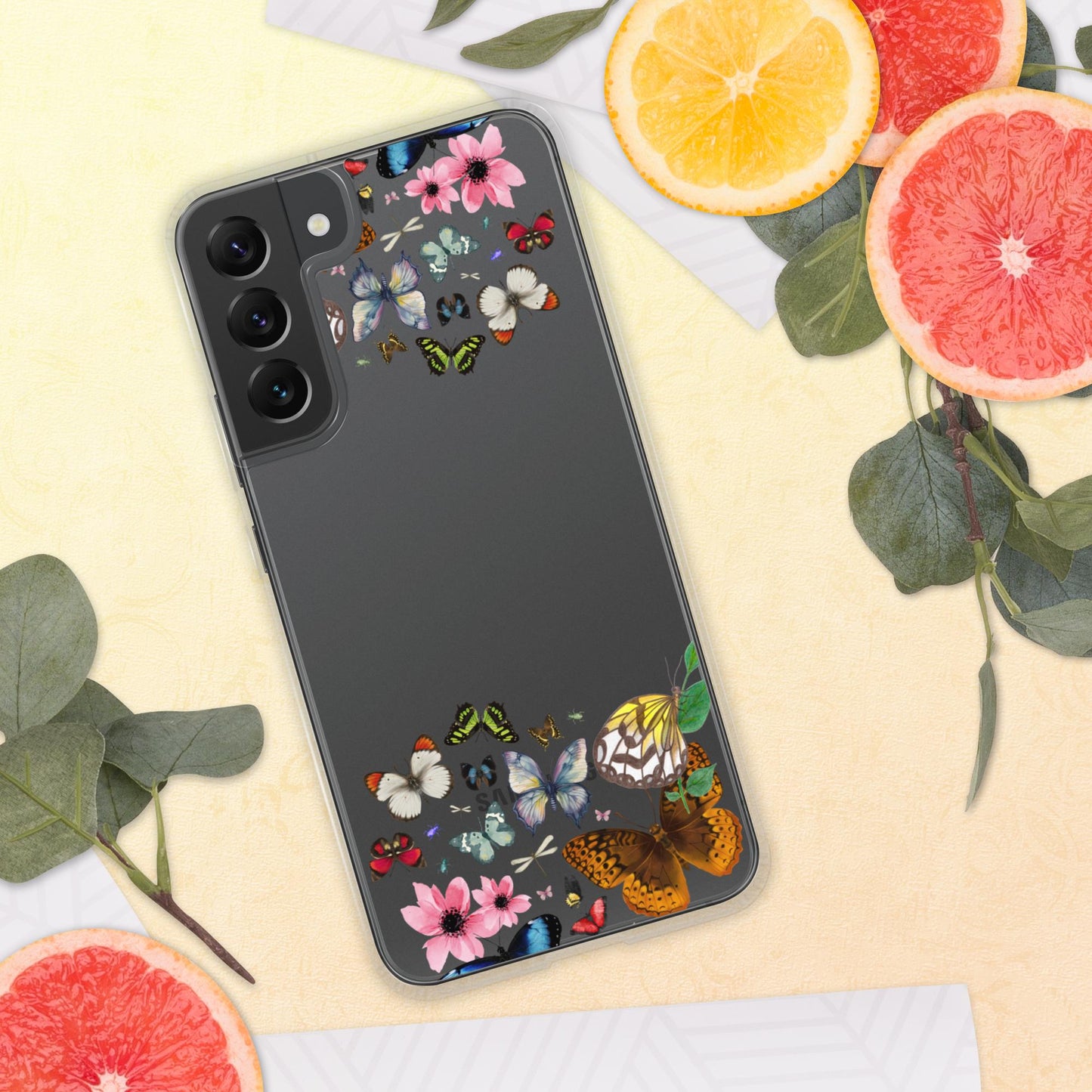Women's Butterfly Clear Case for Samsung®