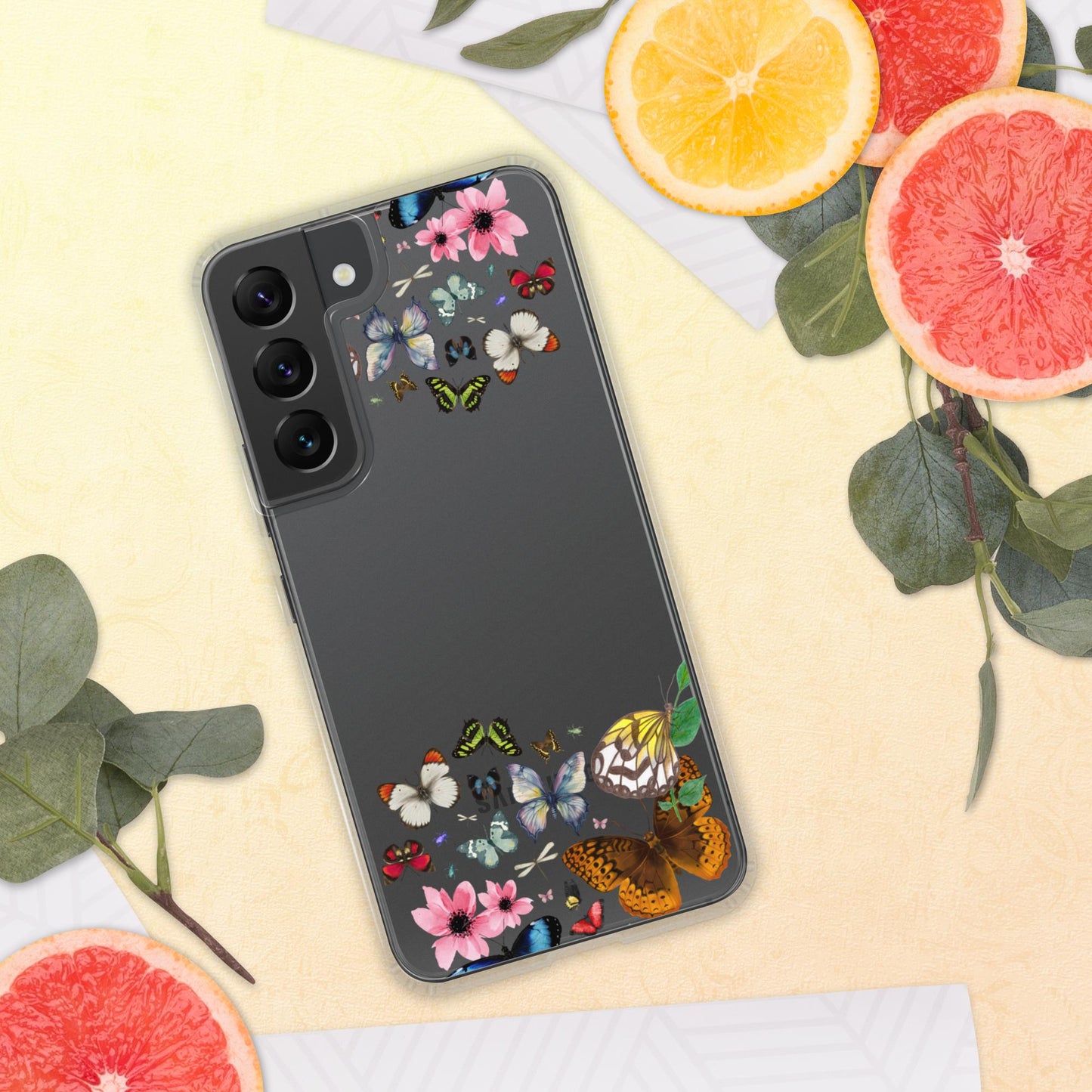 Women's Butterfly Clear Case for Samsung®