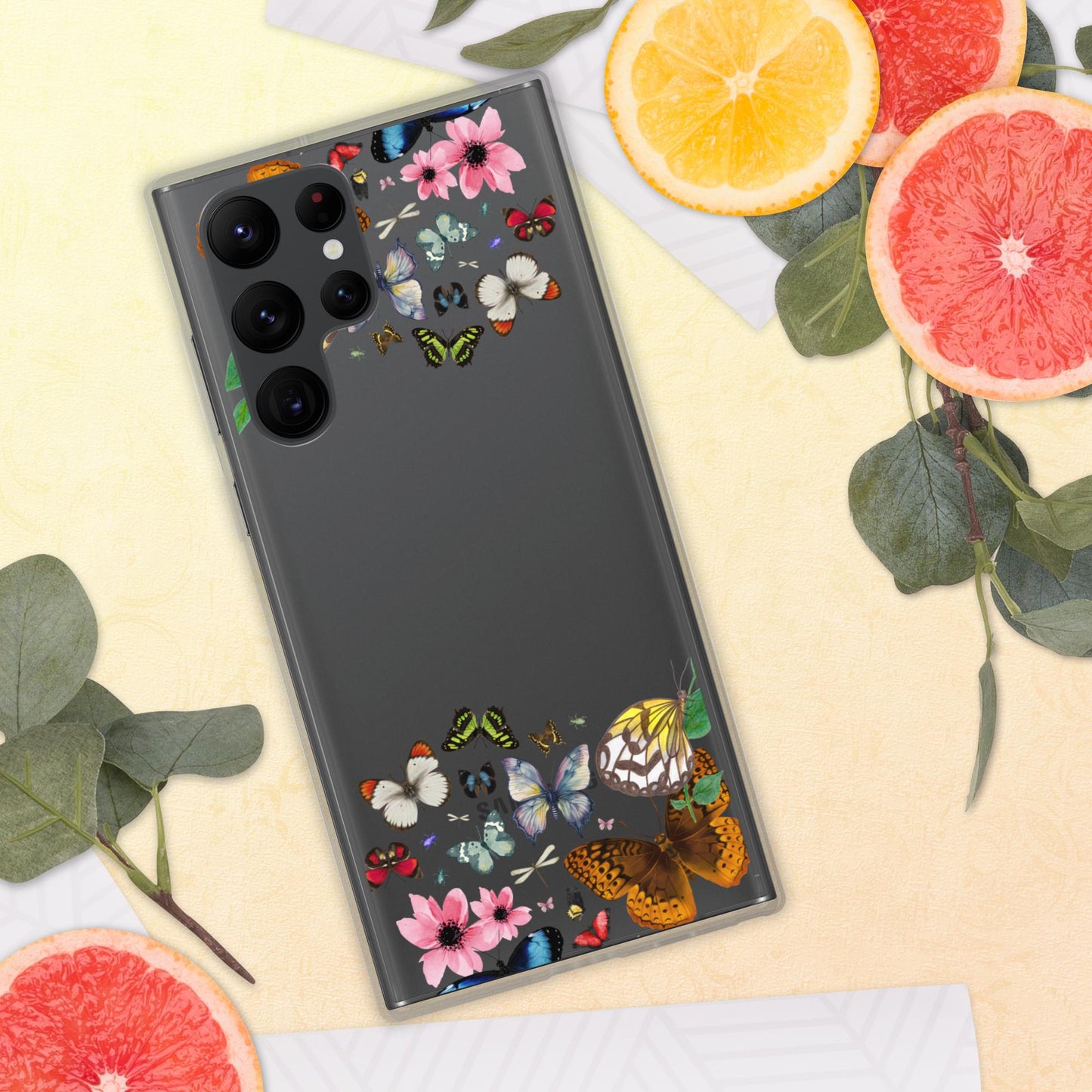 Women's Butterfly Clear Case for Samsung®
