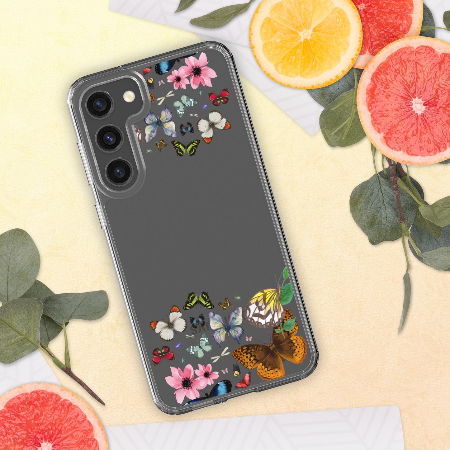 Women's Butterfly Clear Case for Samsung®