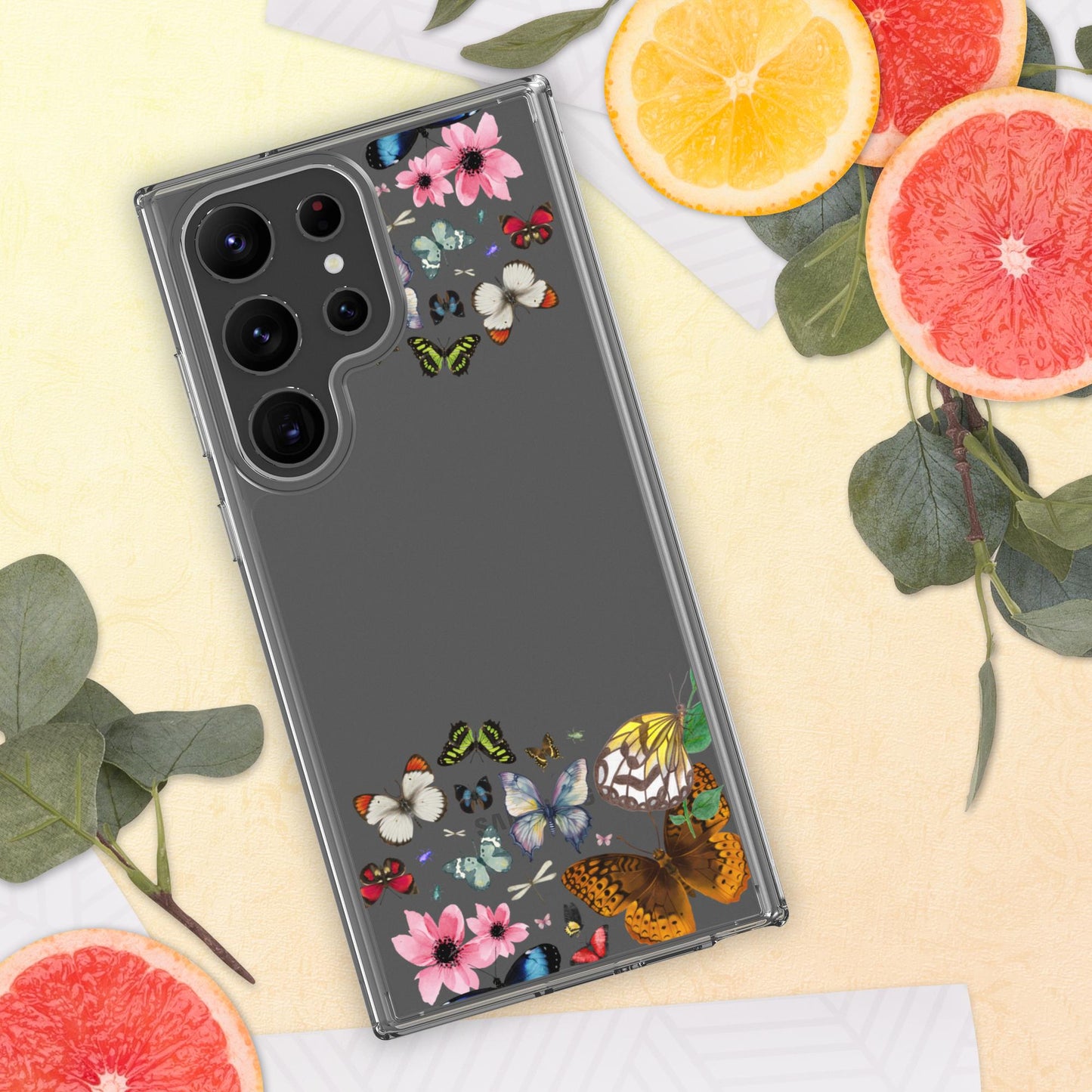 Women's Butterfly Clear Case for Samsung®