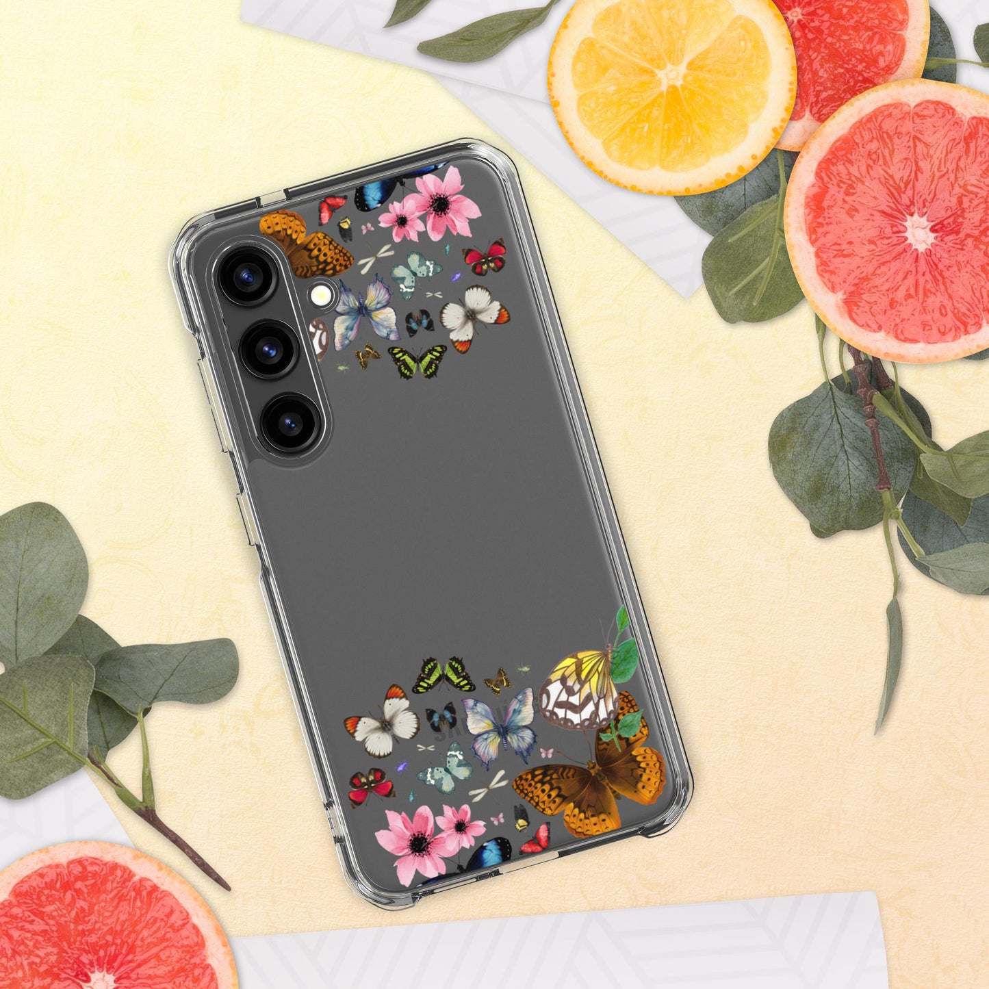 Women's Butterfly Clear Case for Samsung®