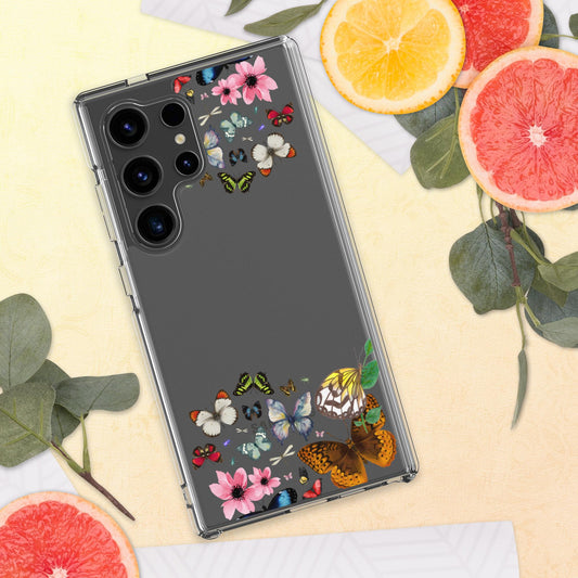 Women's Butterfly Clear Case for Samsung®