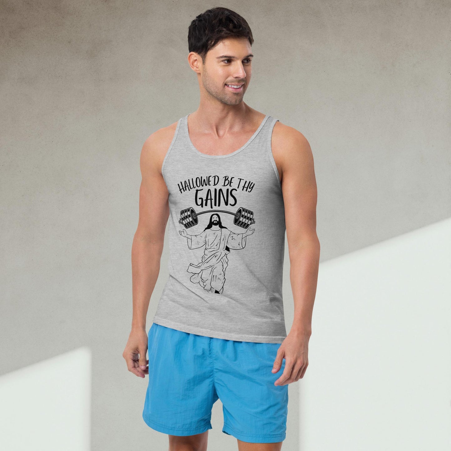 Hallowed Be Thy Gains Tank Top