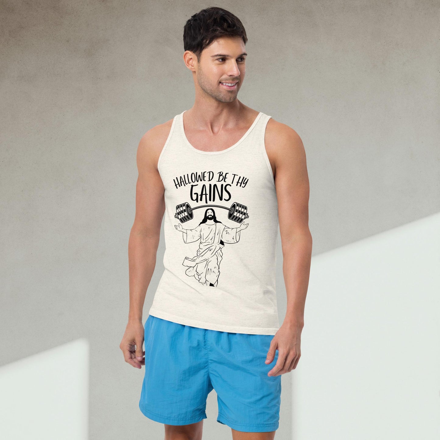 Hallowed Be Thy Gains Tank Top