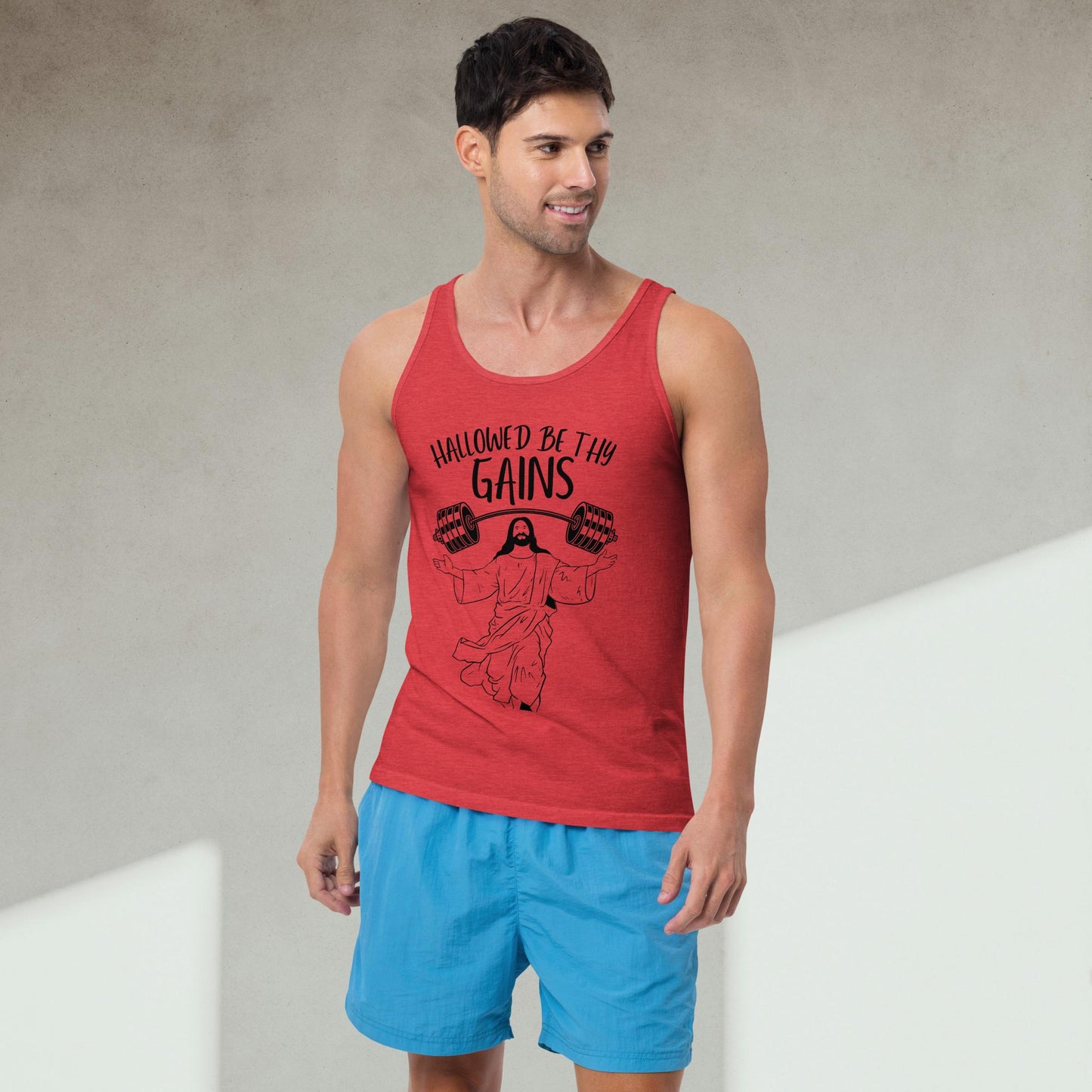 Hallowed Be Thy Gains Tank Top