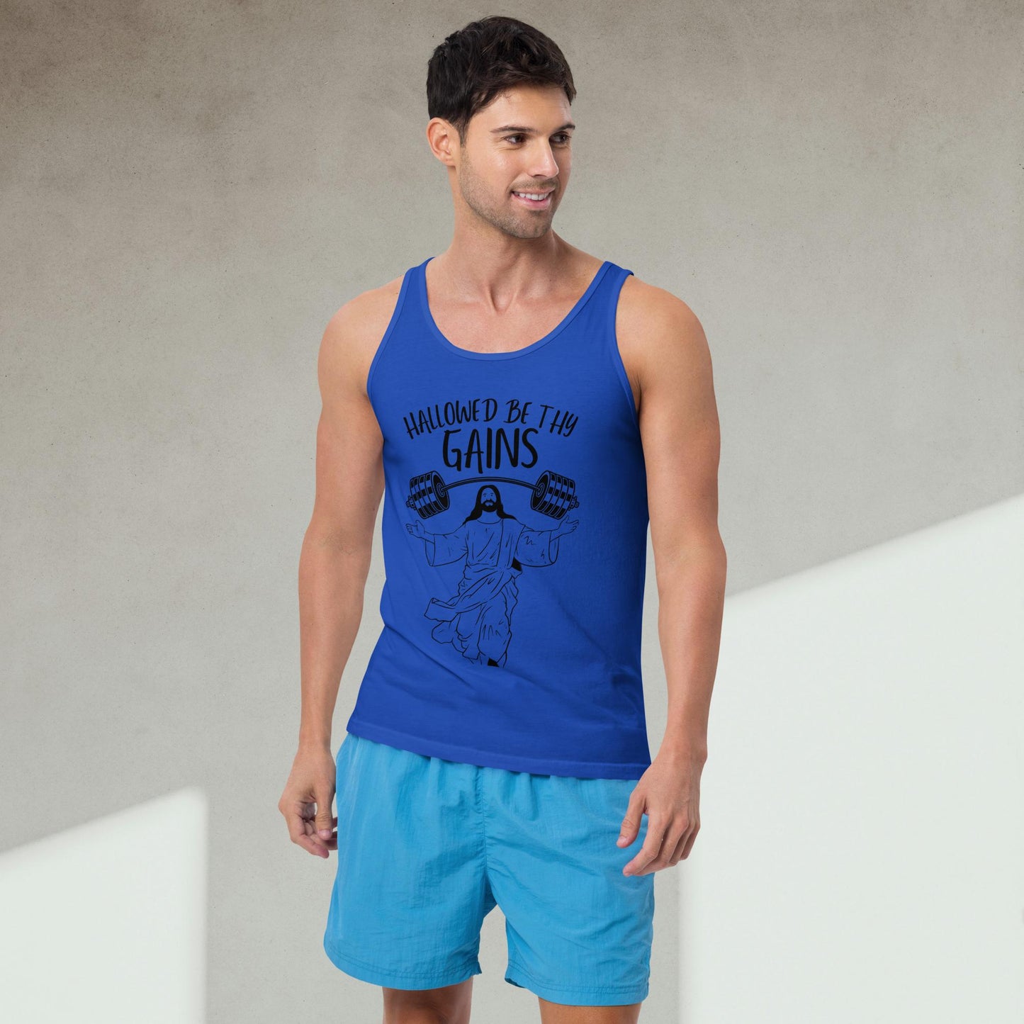 Hallowed Be Thy Gains Tank Top