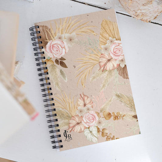 JCR® Women's Floral Rose Spiral Notebook 5.5" x 8.5"