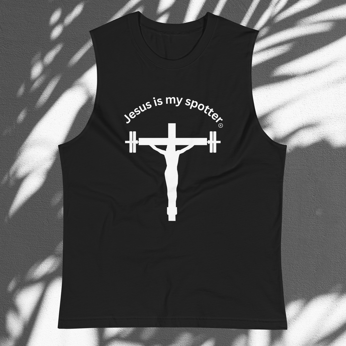 Jesus is my spotter Muscle Shirt