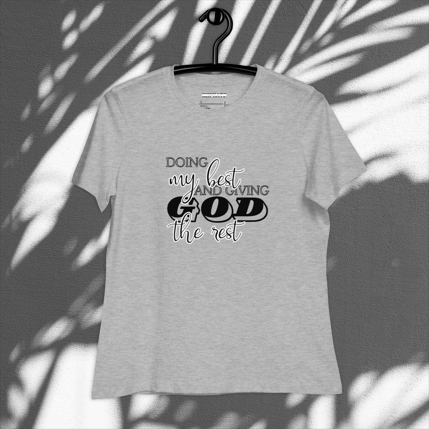 Religious Graphic Print Relaxed T-Shirt