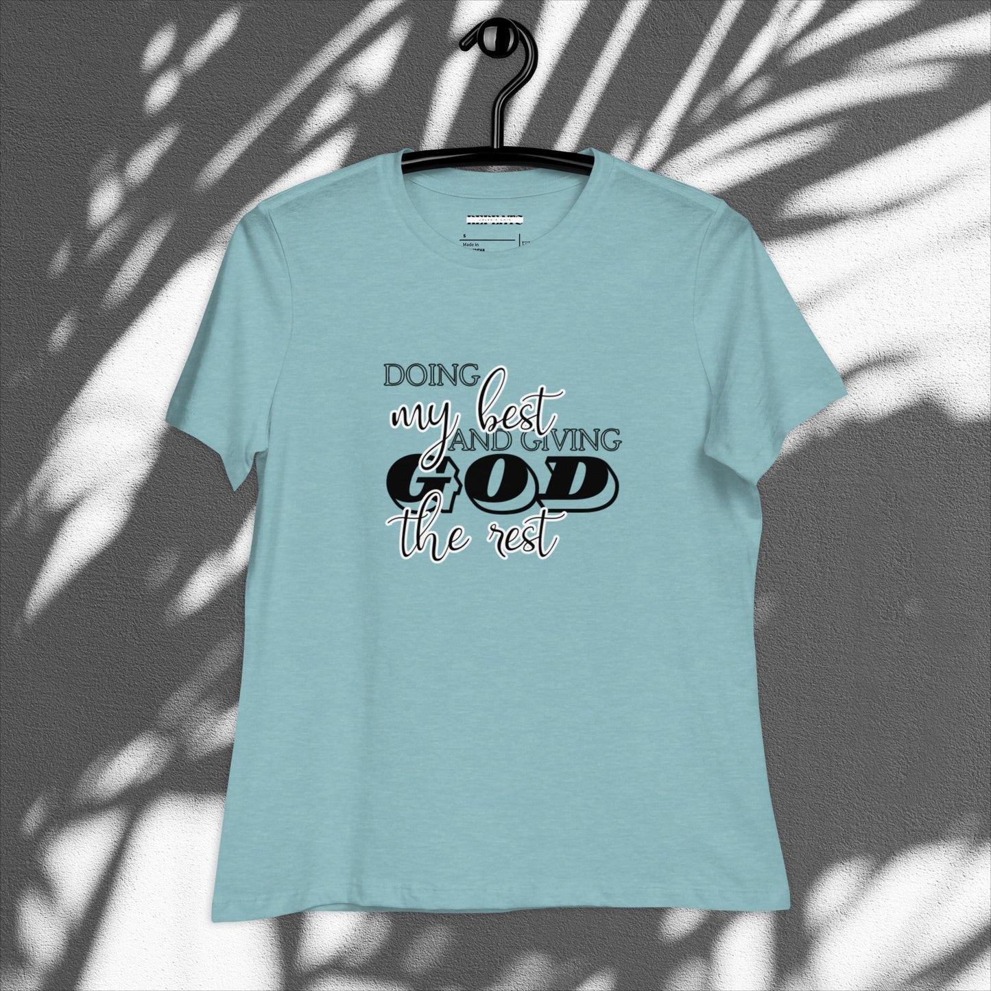 Religious Graphic Print Relaxed T-Shirt