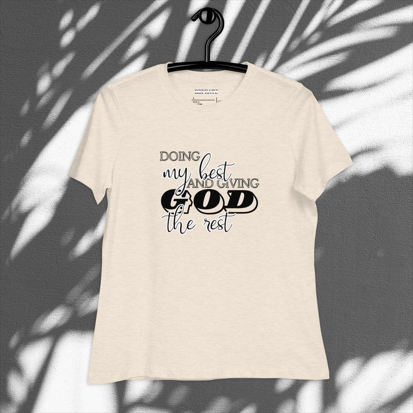 Religious Graphic Print Relaxed T-Shirt