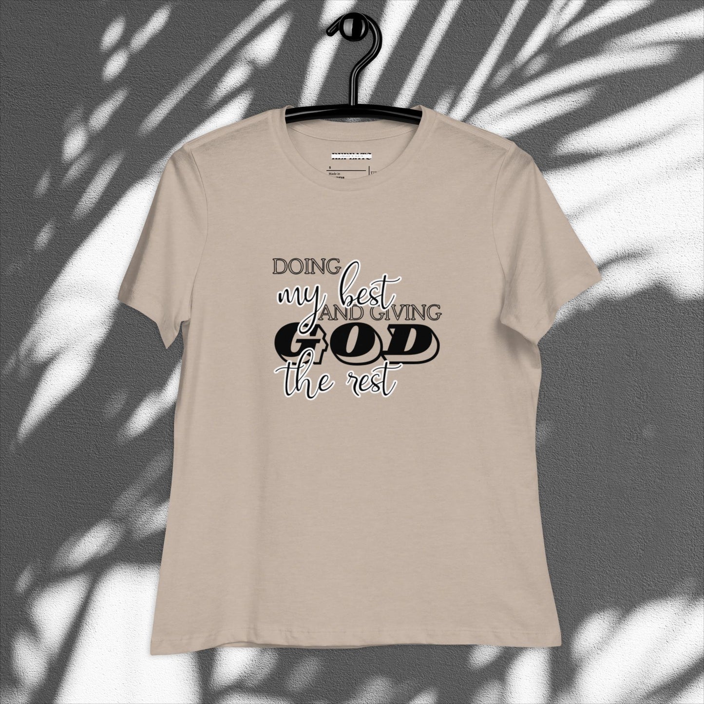 Religious Graphic Print Relaxed T-Shirt