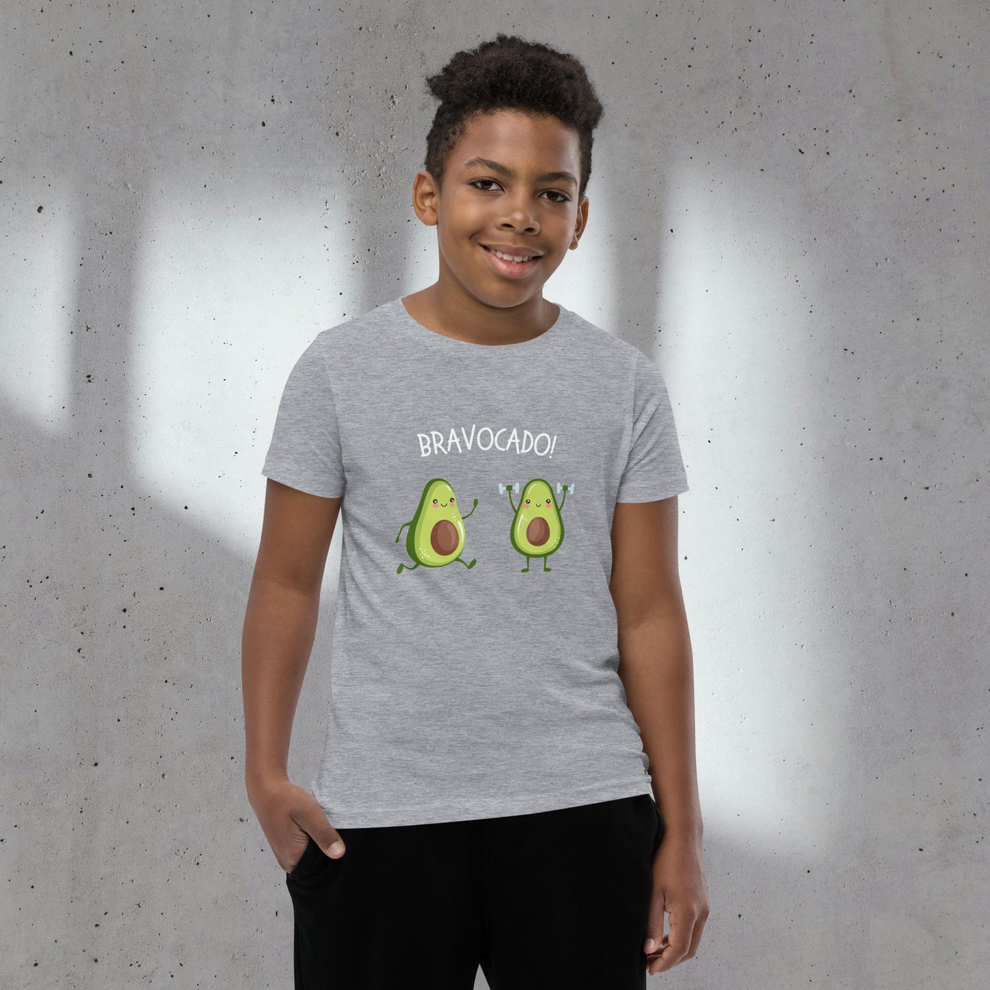Cool Avocado Letter Print Boys Cotton T-Shirt, Casual Lightweight Comfy Short Sleeve Crew Neck, Kids Clothings For Spring
