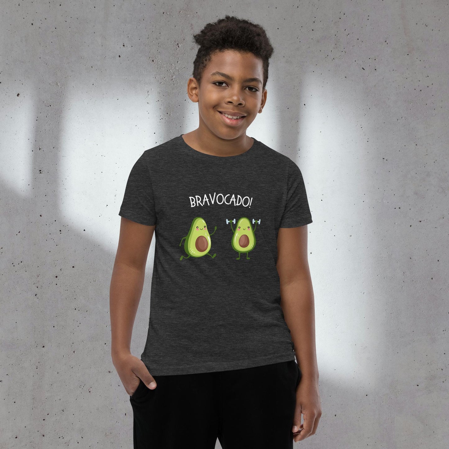 Cool Avocado Letter Print Boys Cotton T-Shirt, Casual Lightweight Comfy Short Sleeve Crew Neck, Kids Clothings For Spring