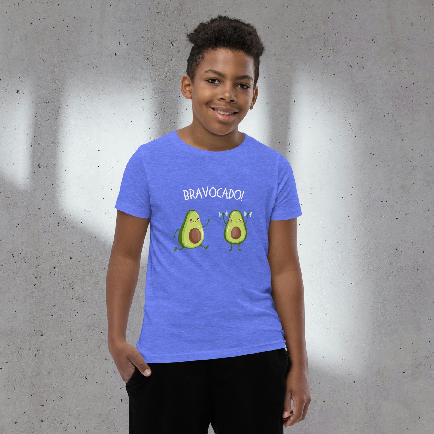 Cool Avocado Letter Print Boys Cotton T-Shirt, Casual Lightweight Comfy Short Sleeve Crew Neck, Kids Clothings For Spring