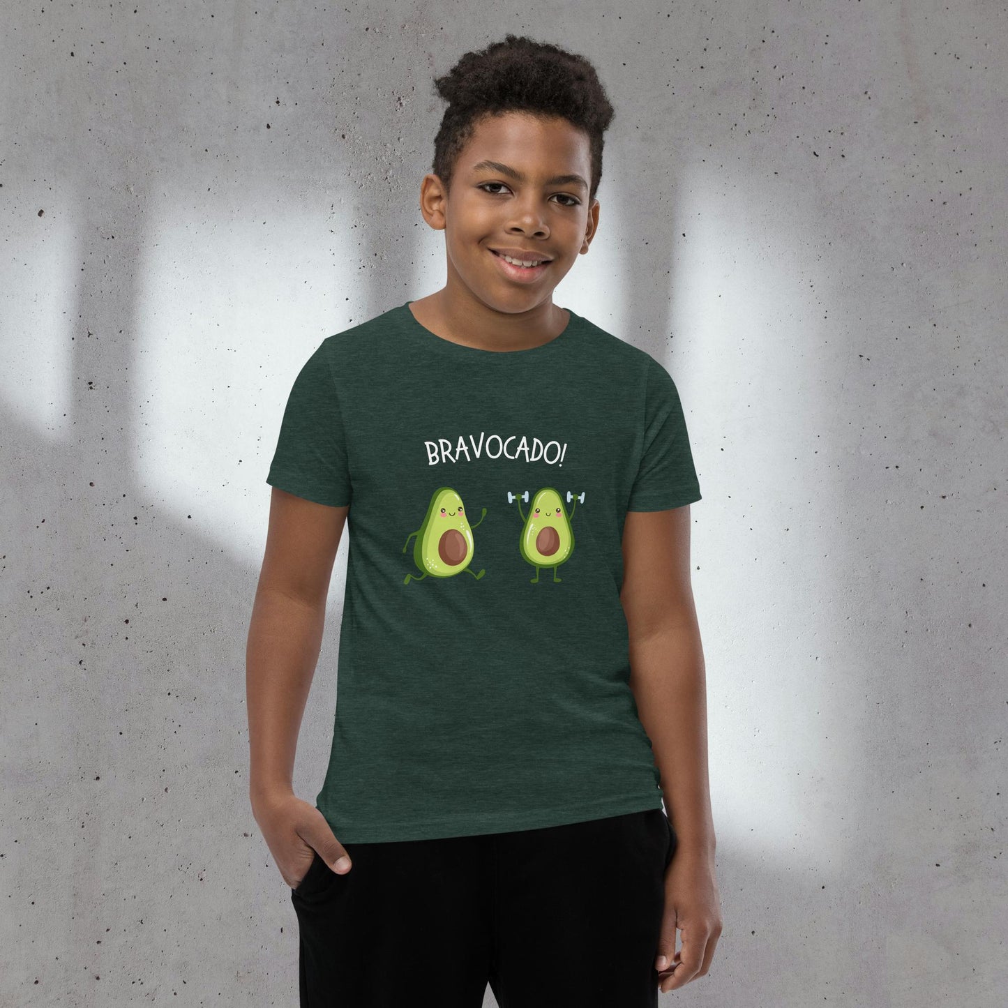 Cool Avocado Letter Print Boys Cotton T-Shirt, Casual Lightweight Comfy Short Sleeve Crew Neck, Kids Clothings For Spring