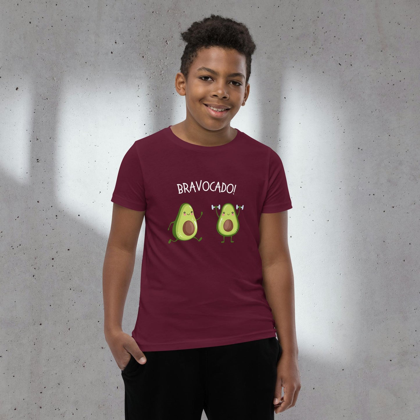 Cool Avocado Letter Print Boys Cotton T-Shirt, Casual Lightweight Comfy Short Sleeve Crew Neck, Kids Clothings For Spring